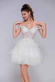 A-Line Mini Tulle Homecoming Dress CS1032 - COCOMELODY