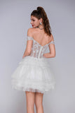 A-Line Mini Tulle Homecoming Dress CS1032 - COCOMELODY