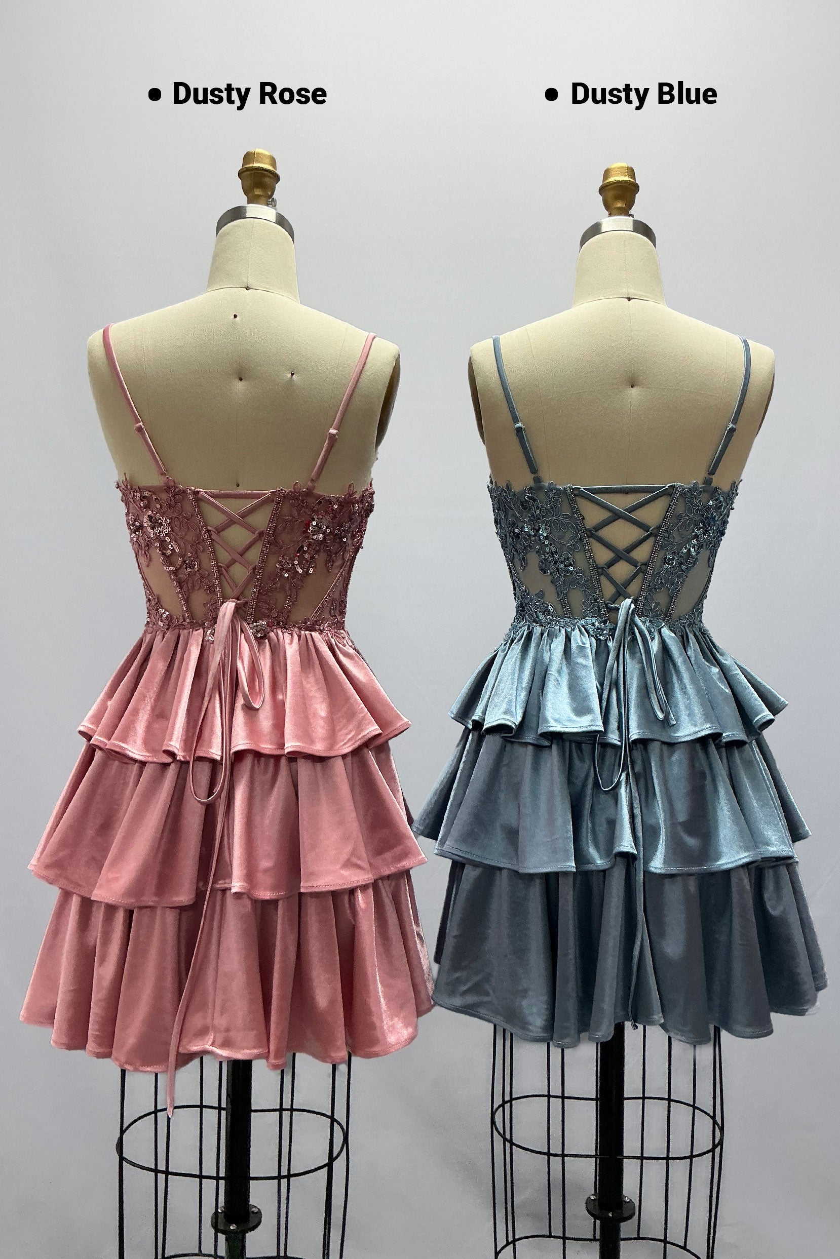 A-Line Mini Taffeta Homecoming Dress CS1033