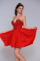 A-Line Mini Taffeta Homecoming Dress CS1034 - COCOMELODY