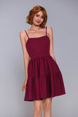 A-Line Mini Stretch Crepe Homecoming Dress CS1038 - COCOMELODY