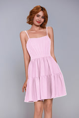 A-Line Mini Stretch Crepe Homecoming Dress CS1038
