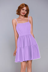 A-Line Mini Stretch Crepe Homecoming Dress CS1038