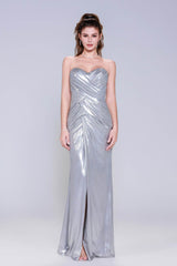 Sheath-Column Maxi Hot Stamping Cloth Prom Dress CS1041 - COCOMELODY