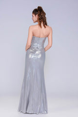 Sheath-Column Maxi Hot Stamping Cloth Prom Dress CS1041 - COCOMELODY