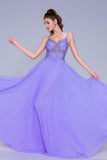 A-Line Maxi Chiffon Prom Dress CS1043 - COCOMELODY