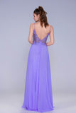 A-Line Maxi Chiffon Prom Dress CS1043 - COCOMELODY