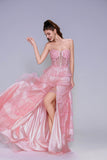 Ball Gown Sweep-Brush Train Tulle Prom Dress CS1048 - COCOMELODY
