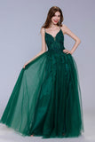 A-Line Maxi Tulle Prom Dress CS1060 - COCOMELODY