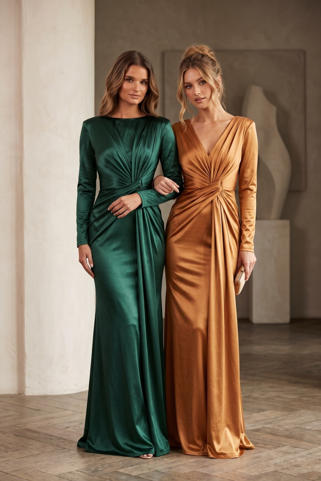 Trumpet-Mermaid Floor Length Stretch Satin Special Occasion Dress CS1078 - Wine - COCOMELODY