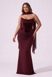 Trumpet-Mermaid Floor Length Velvet Chiffon Special Occasion Dress CS1098