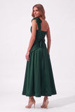 A-Line Ankle Length Satin Special Occasion Dress CS1099