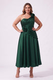 A-Line Ankle Length Satin Special Occasion Dress CS1099