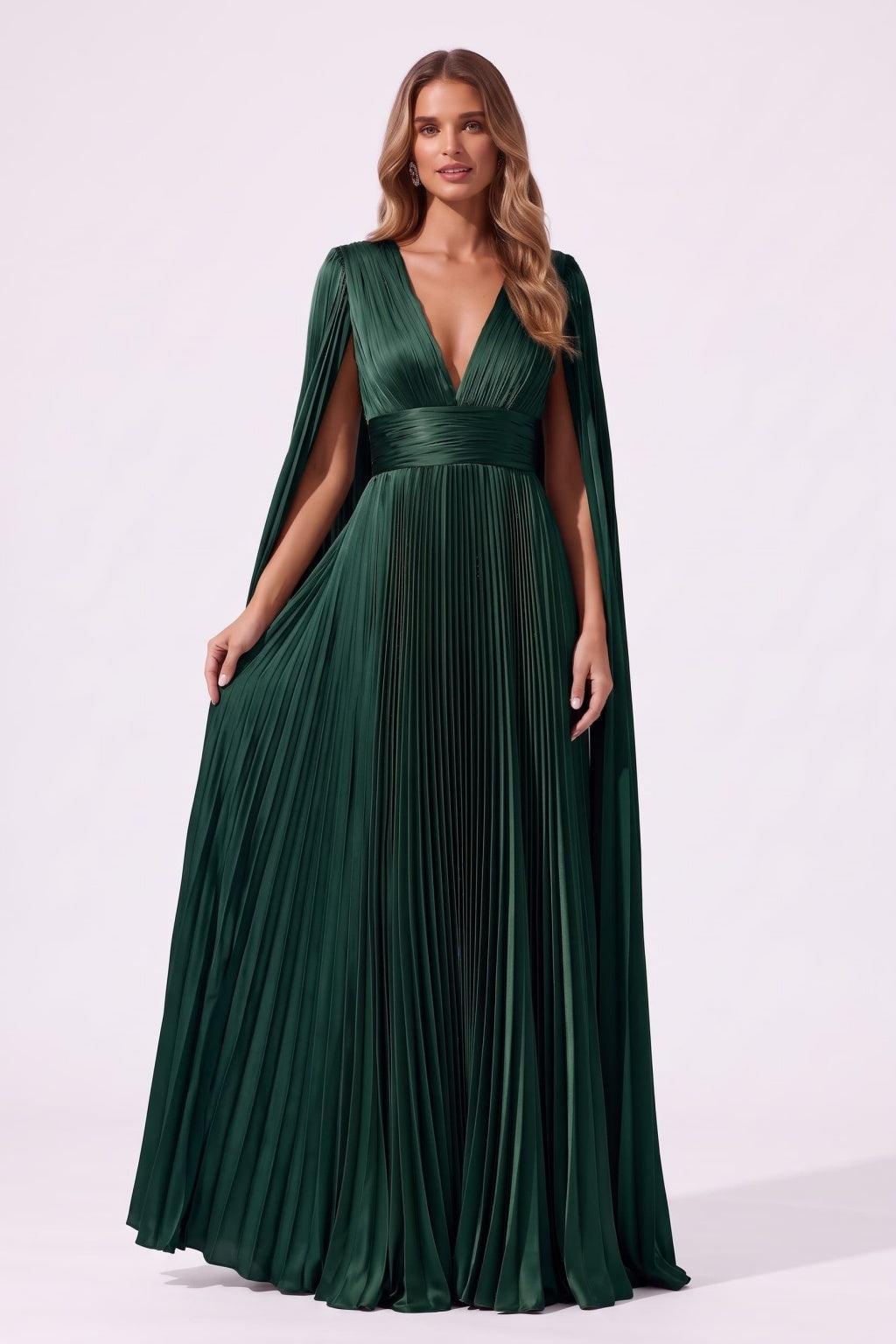 A-Line Floor Length Acetate Satin Special Occasion Dress CS1101