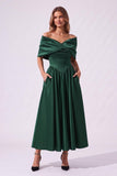 A-Line Ankle Length Satin Special Occasion Dress CS1104