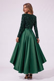 A-Line High-Low Satin Special Occasion Dress CS1106