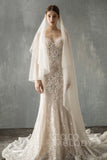 Two-tier Cut Edge Tulle Chapel Veils CV0223 - COCOMELODY
