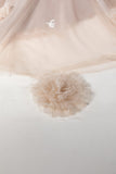 One-tier Cut Edge Tulle Cathedral Veils with Appliques Beading CV0276 - COCOMELODY