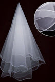 One-tier Pencil Edge Tulle Waist Veils with CV0383 - COCOMELODY