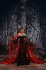 One-tier Lace Edge Tulle Cathedral Veils with Appliques CV0399 - COCOMELODY