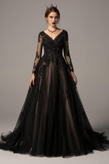 A-Line Court Train Tulle Wedding Dress CW2336 - COCOMELODY