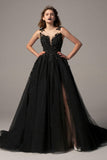 A-Line Court Train Tulle Wedding Dress CW2338 - COCOMELODY