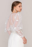 Trumpet Sweep-Brush Train Lace Elastic Cloth Wedding Dress CW2463 - COCOMELODY