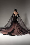 Trumpet-Mermaid Chapel Train Sequined Lace Wedding Dress CW2508 - COCOMELODY