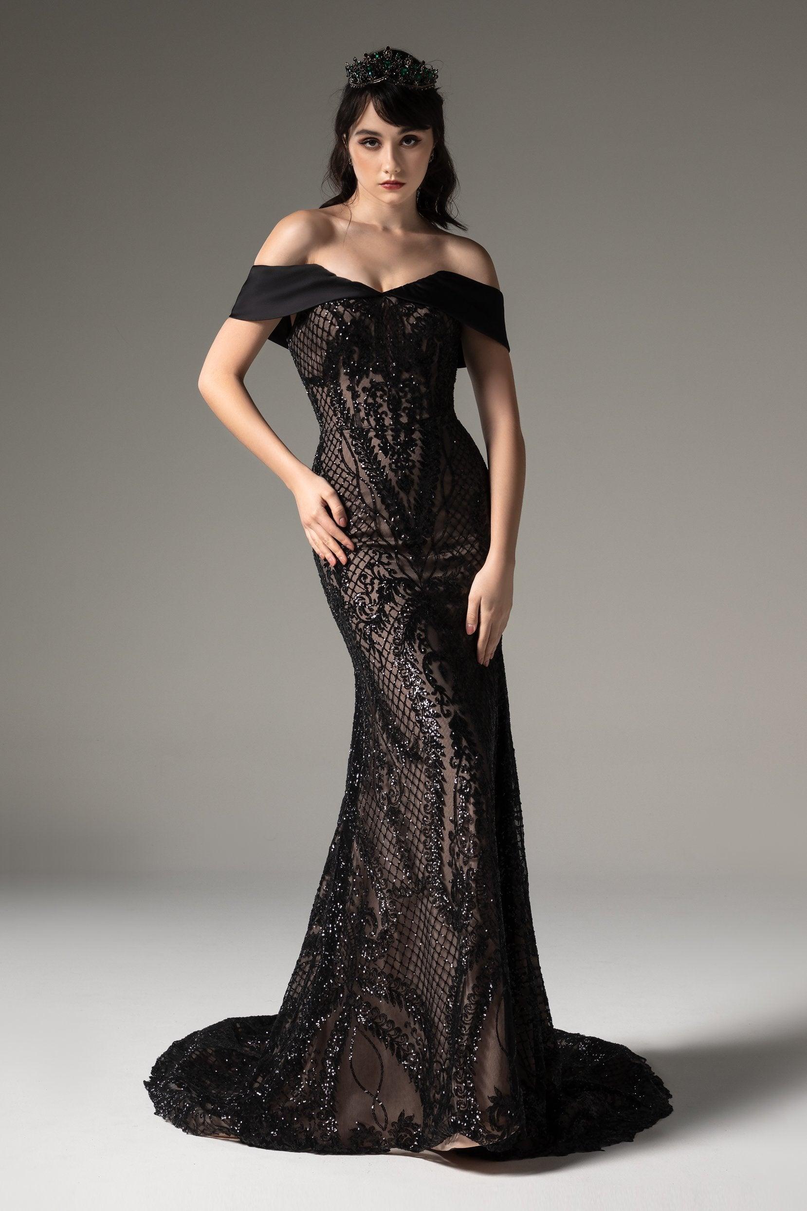 Princess Chapel Train Satin Wedding Dress CW2513 - COCOMELODY