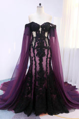 Trumpet-Mermaid Cathedral Train Lace Tulle Wedding Dress CW3223 - COCOMELODY