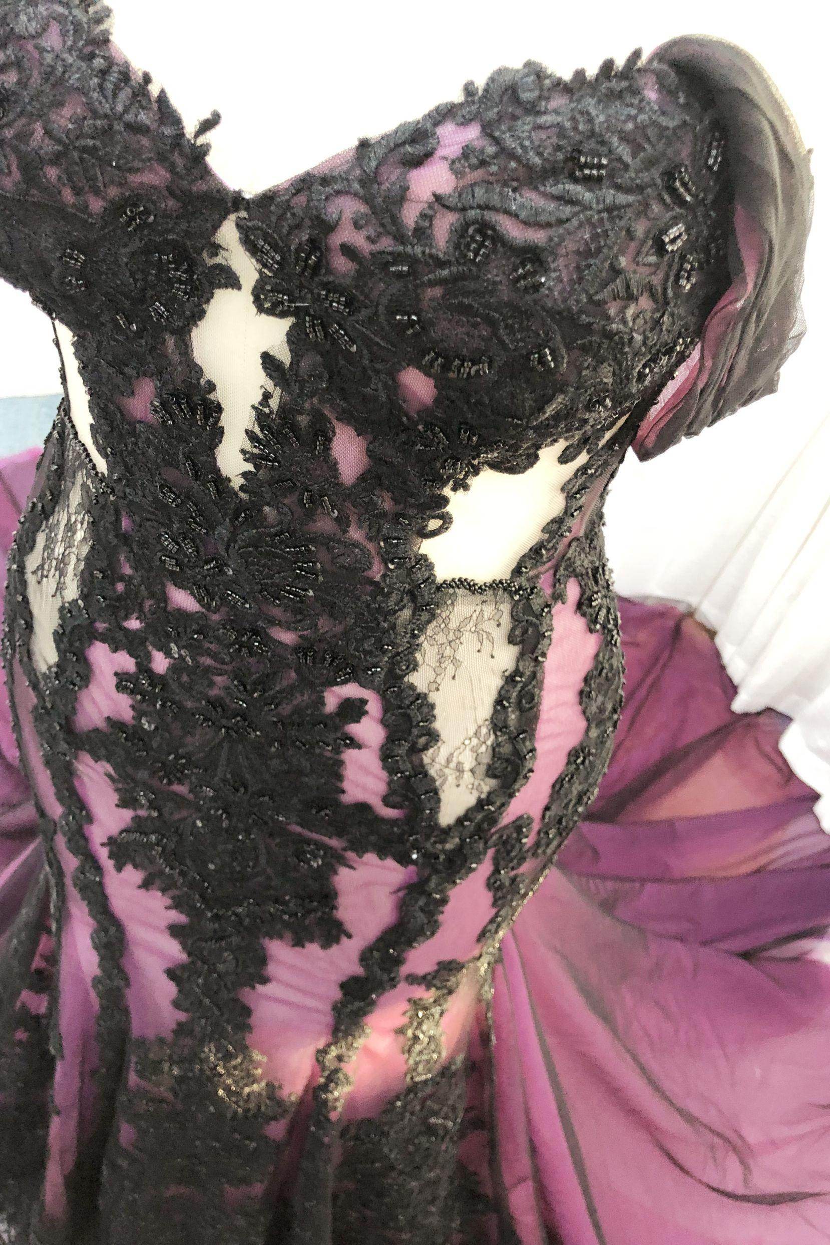 Trumpet-Mermaid Cathedral Train Lace Tulle Wedding Dress CW3223 - COCOMELODY