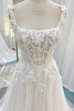 A-Line Court Train Lace Tulle Wedding Dress CW3227 - COCOMELODY