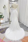 Trumpet-Mermaid Court Train Chiffon Wedding Dress CW3267 - COCOMELODY