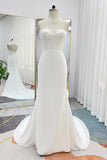 Trumpet-Mermaid Court Train Chiffon Wedding Dress CW3267 - COCOMELODY