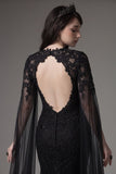 Trumpet-Mermaid Chapel Train Lace Tulle Wedding Dress CW3279