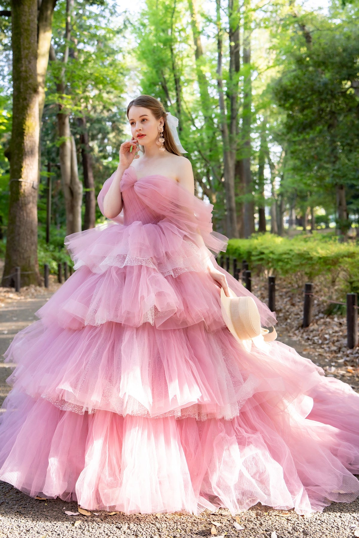 Ball Gown Court Train Tulle Wedding Dress CW3298