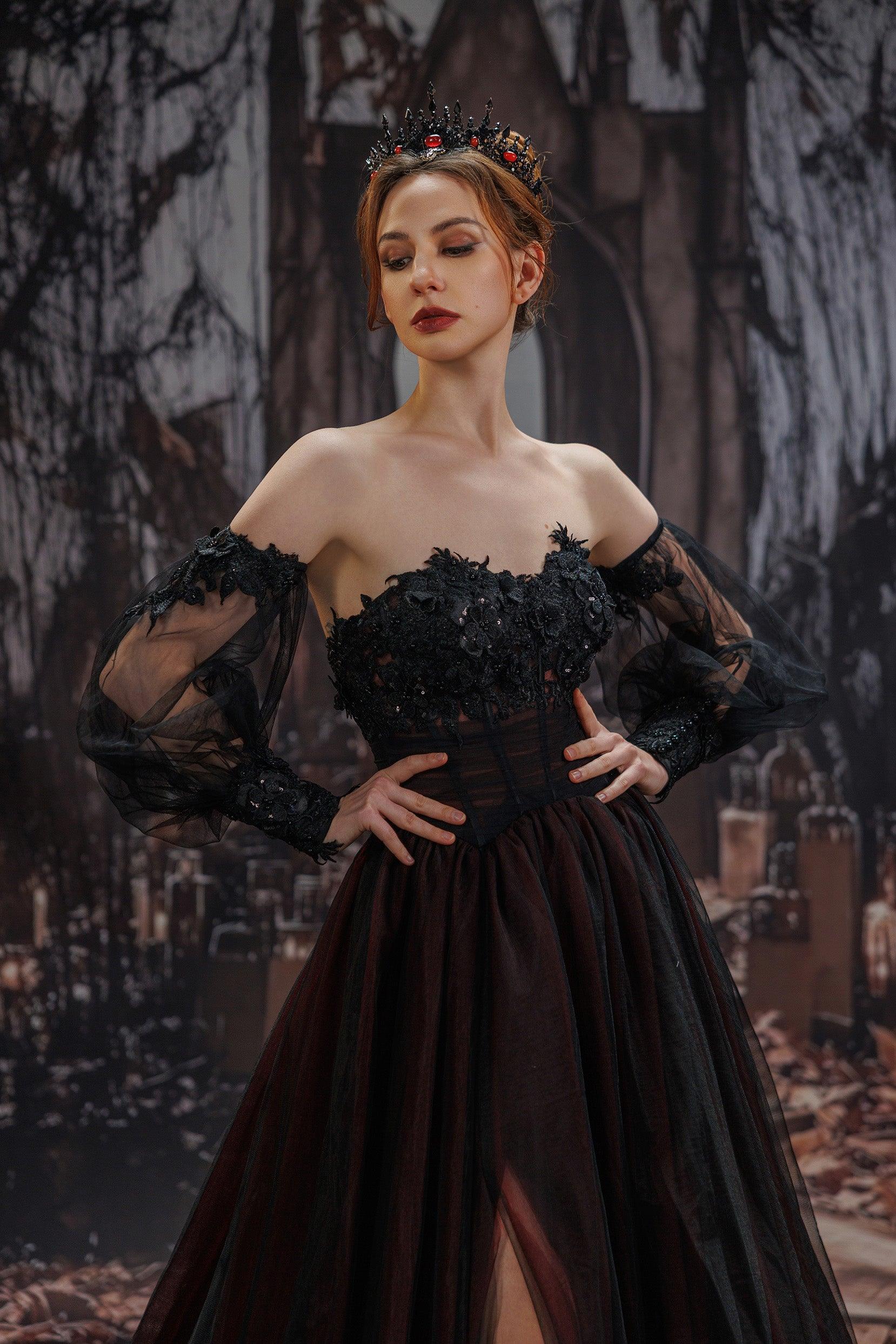 A-Line Chapel Train Lace Tulle Wedding Dress CW3353 - COCOMELODY