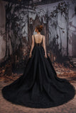 A-Line Court Train Sparkle Tulle Wedding Dress CW3528 - COCOMELODY