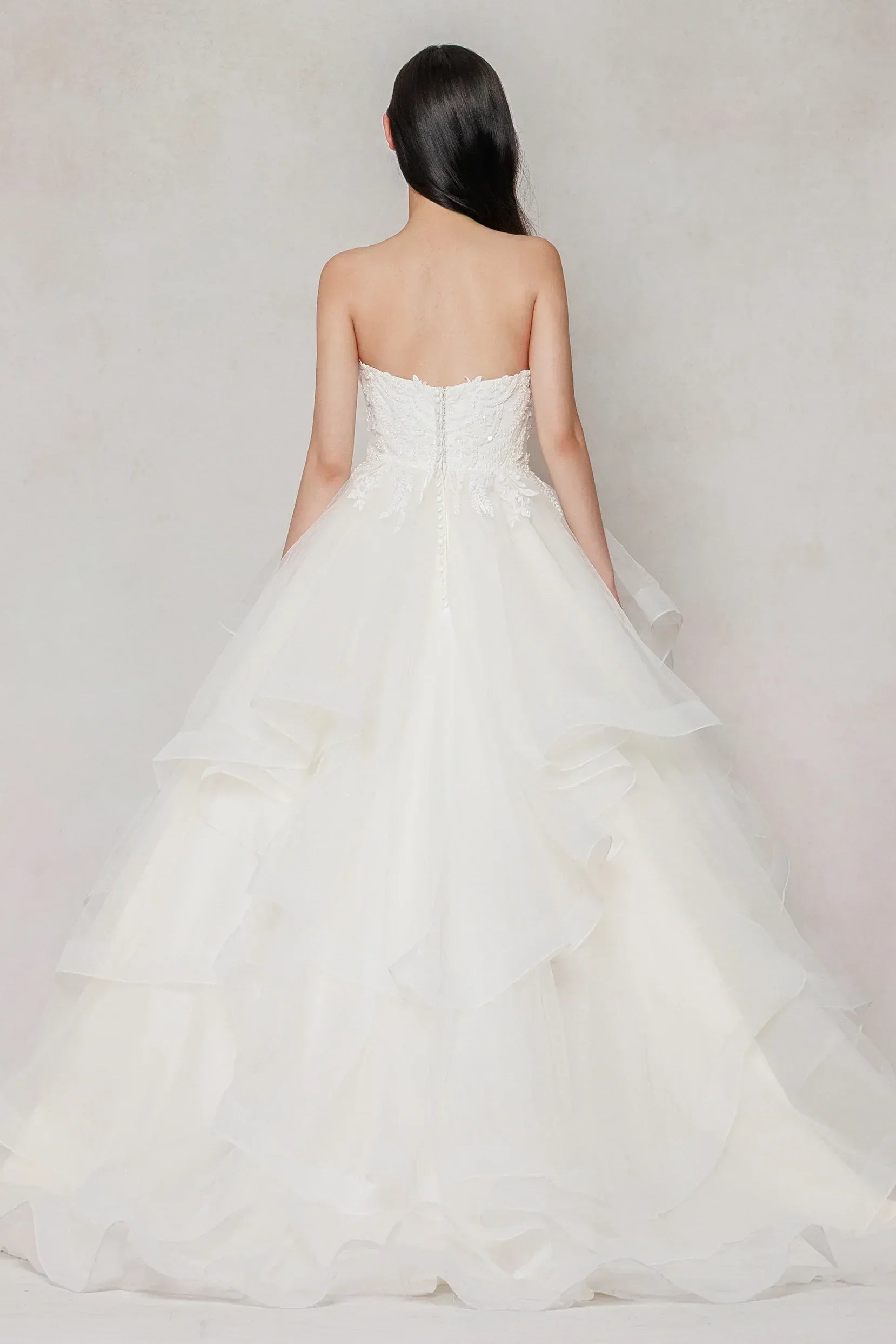 Ball Gown Sweep-Brush Train Tulle Wedding Dress CW3632 - COCOMELODY