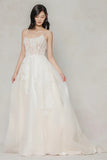A-Line Court Train Tulle Wedding Dress CW3640 - COCOMELODY