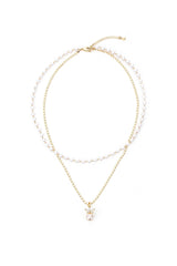 Alloy Necklaces with Imitation Pearl CX0026 - COCOMELODY