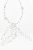 Crystals Pearl Headpiece Earrings Jewelry CY0055 - COCOMELODY