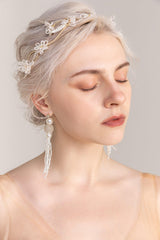 Beading Headpiece Earrings Jewelry CY0056 - COCOMELODY