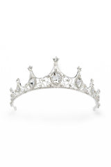 Crystals Rhinestone Tiara Necklace Earrings Jewelry CY0064 - COCOMELODY