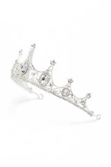 Crystals Rhinestone Tiara Necklace Earrings Jewelry CY0064 - COCOMELODY