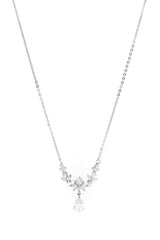 Crystals Tiara Necklace Earrings Jewelry CY0066 - COCOMELODY