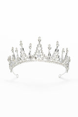 Crystals Tiara Necklace Earrings Jewelry CY0067 - COCOMELODY