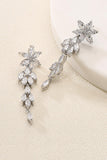 Brass Zircon Necklace Earrings Jewelry CY0082 - COCOMELODY