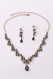 Alloy Rhinestone Necklace Earrings Jewelry CY0095 - COCOMELODY