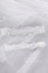 Lace Wedding Garter CZ0190 - COCOMELODY